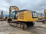 2013 Caterpillar 336EL crawler excavator, rear three-quarter view
