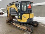 2017 Yanmar VIO50-6 mini excavator, rear three-quarter view