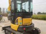2023 Komatsu PC35MR mini excavator, rear three-quarter view