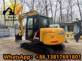 2023 Sany SY75C Pro mini excavator, rear three-quarter view