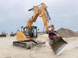 2013 CASE CX 145 C SR crawler excavator, front three-quarter view