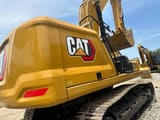 2025 Caterpillar 330 crawler excavator rear three-quarter view