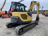 2017 Yanmar VIO80-1A mini excavator, rear three-quarter view