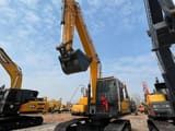 2024 Hyundai 220 crawler excavator, front view