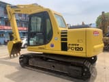 2017 Komatsu PC120 crawler excavator, side view