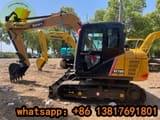 2021 Sany SY75C mini excavator, side profile view