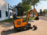 2026 Berger Kraus BK1500JS mini excavator, rear three-quarter view