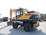 2015 Hyundai R140W-9A wheel excavator, rear three-quarter view