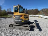 2018 Volvo ECR58D mini excavator, rear three-quarter view