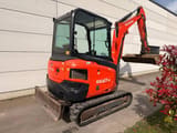 2018 Kubota KX027-4 mini excavator, front three-quarter view