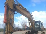 2019 Hitachi ZX490LCH-6 crawler excavator, front three-quarter view