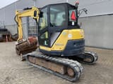 2016 Yanmar VIO80-1A mini excavator, rear three-quarter view