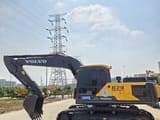 2023 Volvo EC210 crawler excavator, side profile view
