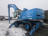 2001 Fuchs MHL 360 material handler, rear three-quarter view