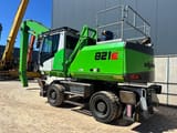 2021 Sennebogen 821E material handler, rear three-quarter view