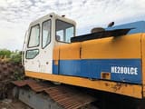 2002 Hitachi HE 280 LCE crawler excavator, side view of cab and body