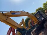 2019 Kobelco SK200-3 crawler excavator, side view of boom and cab