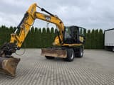 2013 JCB JS145W wheel excavator, front three-quarter view