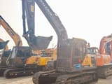 2024 Volvo EC140 crawler excavator, front three-quarter view