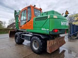 2015 Hyundai R160W-9A wheel excavator, rear three-quarter view