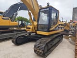 2018 Caterpillar 325BL crawler excavator, front three-quarter view