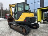 2017 Yanmar SV100-2A mini excavator, rear three-quarter view