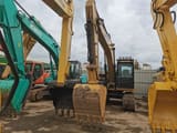 Caterpillar 312D2 crawler excavator, front view