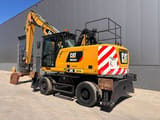 2017 Caterpillar MH3022 material handler, rear three-quarter view