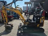 2016 Komatsu PC16R mini excavator, side view