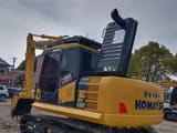 2019 Komatsu PC130 crawler excavator, rear three-quarter view