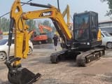 2020 Sany SY60 mini excavator, front three-quarter view