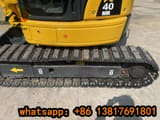 2022 Komatsu PC40MR mini excavator side view of the undercarriage