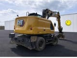 2019 Caterpillar M314 wheel excavator, rear three-quarter view