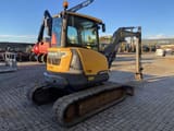 2015 Volvo ECR50D mini excavator, rear three-quarter view