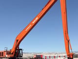 Hitachi ZX670 crawler excavator with long-reach boom