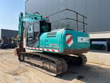 2014 Kobelco SK210LC-9 crawler excavator, rear three-quarter view