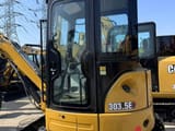 2020 Caterpillar 303.5E mini excavator cab view