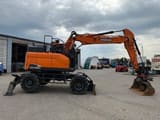 2021 Doosan DX165W-5 wheel excavator, side profile view