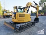 2013 Caterpillar 308E SR crawler excavator, rear three-quarter view