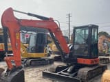 2025 Hitachi ZX55 mini excavator, side profile view