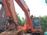 2021 Doosan DH210W-7 wheel excavator, front three-quarter view