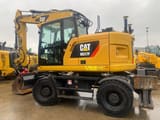 2018 Caterpillar M317F wheel excavator, side profile view