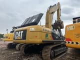 2019 Caterpillar 336D crawler excavator rear three-quarter view