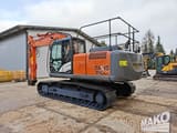 2015 Hitachi Zaxis 210LC crawler excavator, rear three-quarter view