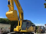 2022 Komatsu PC350 crawler excavator, front three-quarter view