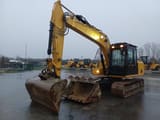 2019 Caterpillar 313F GC crawler excavator, side profile view