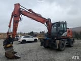 2020 Hitachi Zaxis 145W wheel excavator, side profile view