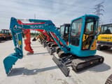 2023 Kubota U25 mini excavator, side profile view