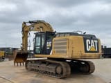 2012 Caterpillar 336E crawler excavator, rear three-quarter view