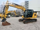 2022 Caterpillar 313-07A crawler excavator, side profile view